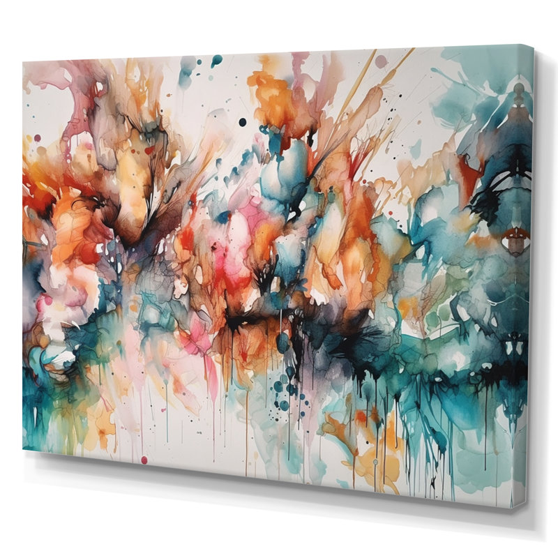 Captivating Boho Dance III - Abstract Canvas Print, 16" H x 32" W x 1" D, Wrapped Canvas