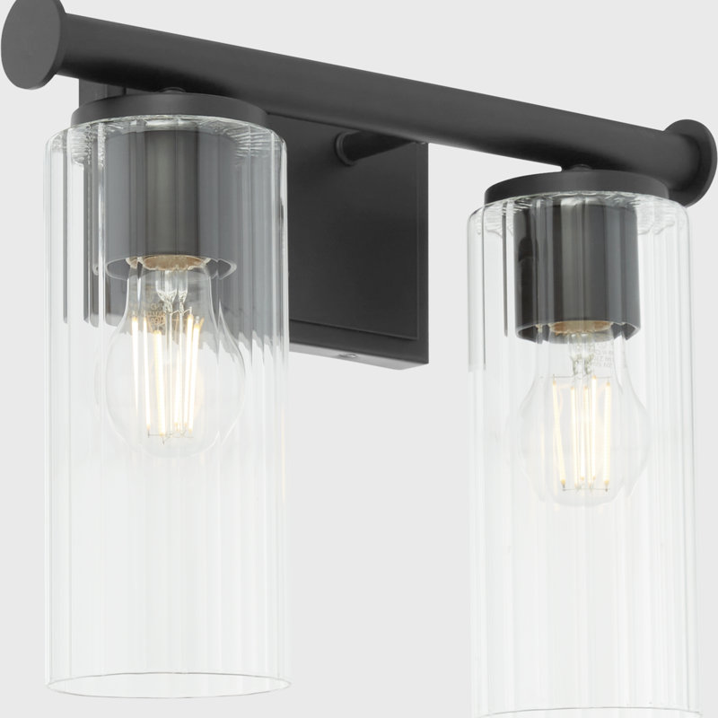 MERCIER 2 Light Vanity, Matte Black
