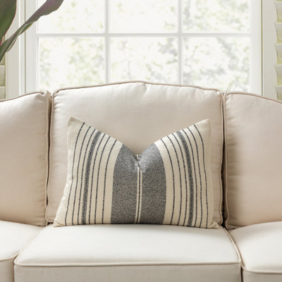 Housse et insert de coussin rectangulaire en mélange de coton Leiter