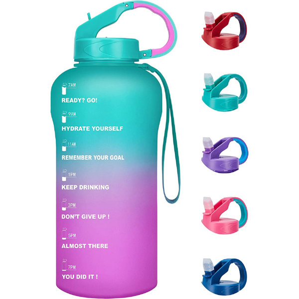 16oz Tritan Kids Water Bottle With Flip Straw Flexible Carry Handle And  Easy Push Button Bpa-free Very Suitable For School And Sports Children's  Wat
