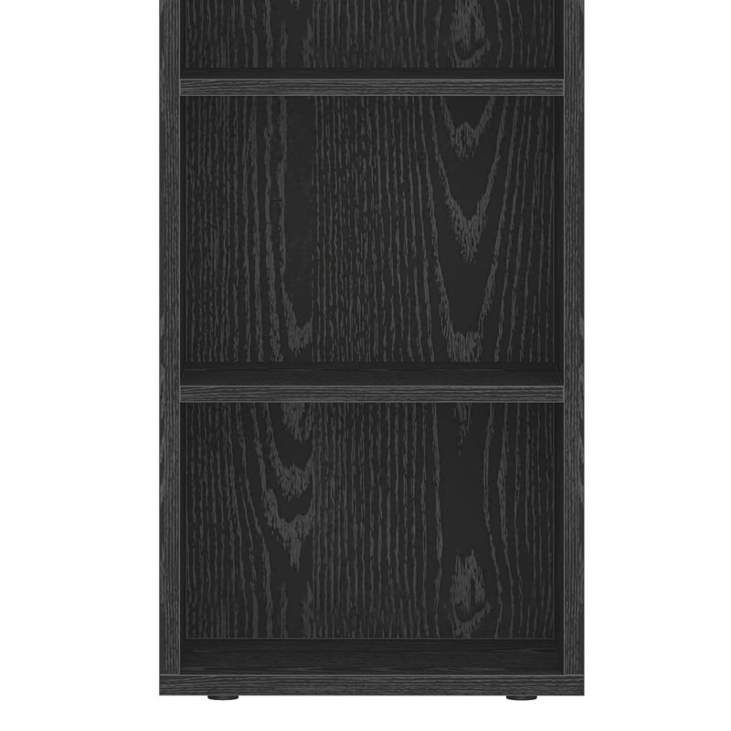  Bibliothèque étroite H 72,8 po, Noir