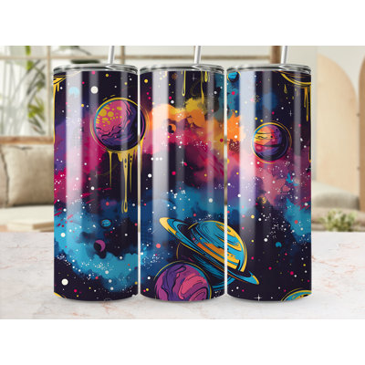 Choose Handmade Tumblers 591 mL Vacuum Insulated Stainless Steel (18/8) Travel Tumbler with Straw
