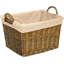 Wicker Laundry Basket with Lining and Handles-1451262300-1451262301