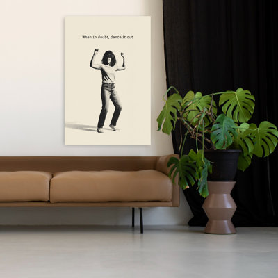 «Dance It Out Halftone Energetic», art mural rétro moderne