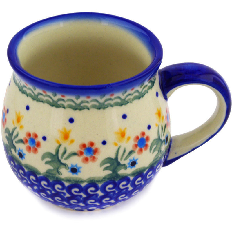 Spring Flowers Stoneware Coffee Mug