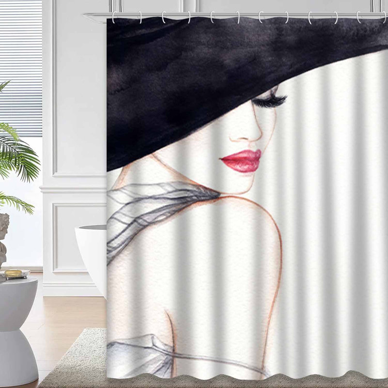 Rideau de douche Elegant Lady Fashion, L 72 po x l 78 po