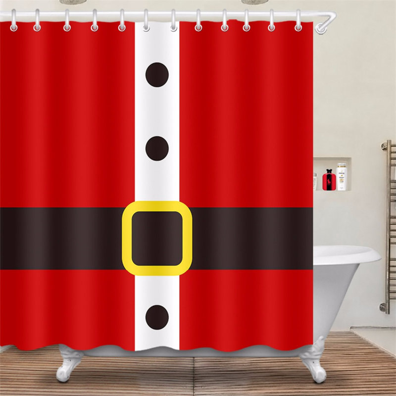 Ensemble de rideau de douche 2 pièces Denhang