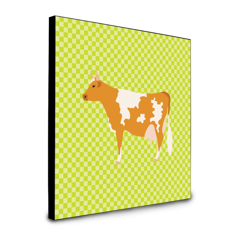 « guernesey cow check », art encadré Avellino, Vert
