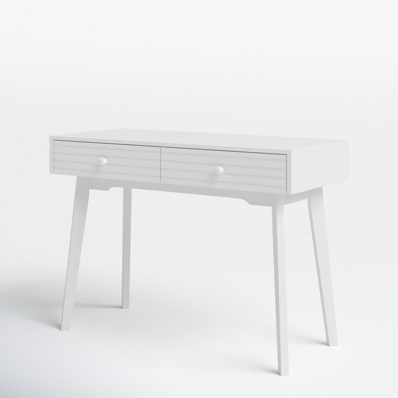 Raphael Solid Wood Writing Desk, White