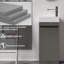 Ensemble de meuble-lavabo simple 17,99 po avec plateau en résine Quennie