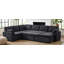 Canapé-lit convertible de 111 po en forme de U avec méridienne réversible et poches de rangement-268279600