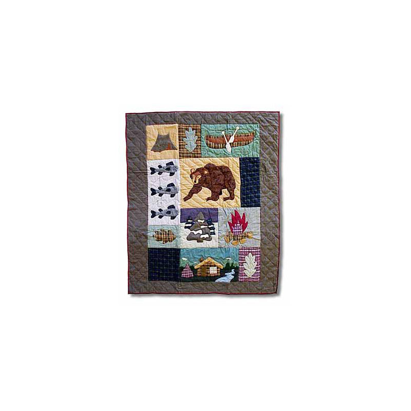Cabin Quilted Throw Blanket