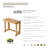 20'' W Teak Shower Bench