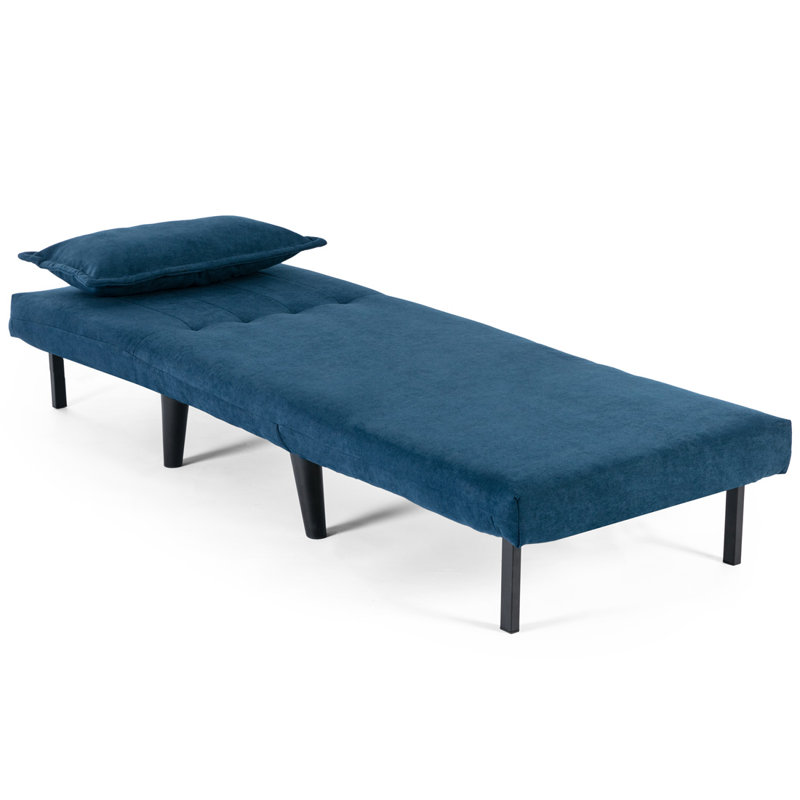Naraya Upholstered 1 Seater Sofa Bed, Blue