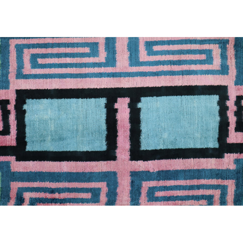 Lumbar Pillow Cover & Insert, Pink/Blue/Black
