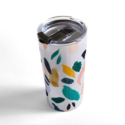 East Urban Home Double Wall Insulated Stainless Steel Travel Mug with