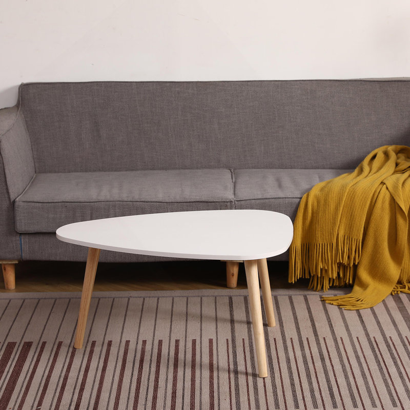 Table basse en forme d'œuf, H 16,14 po x L 31,1 po x l 23,62 po