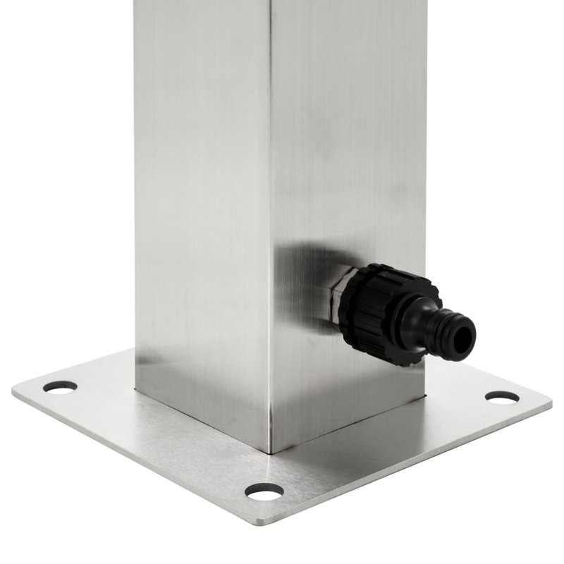 Outdoor Stainless Steel Column Fountain