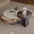 Simple storage marble coffee table