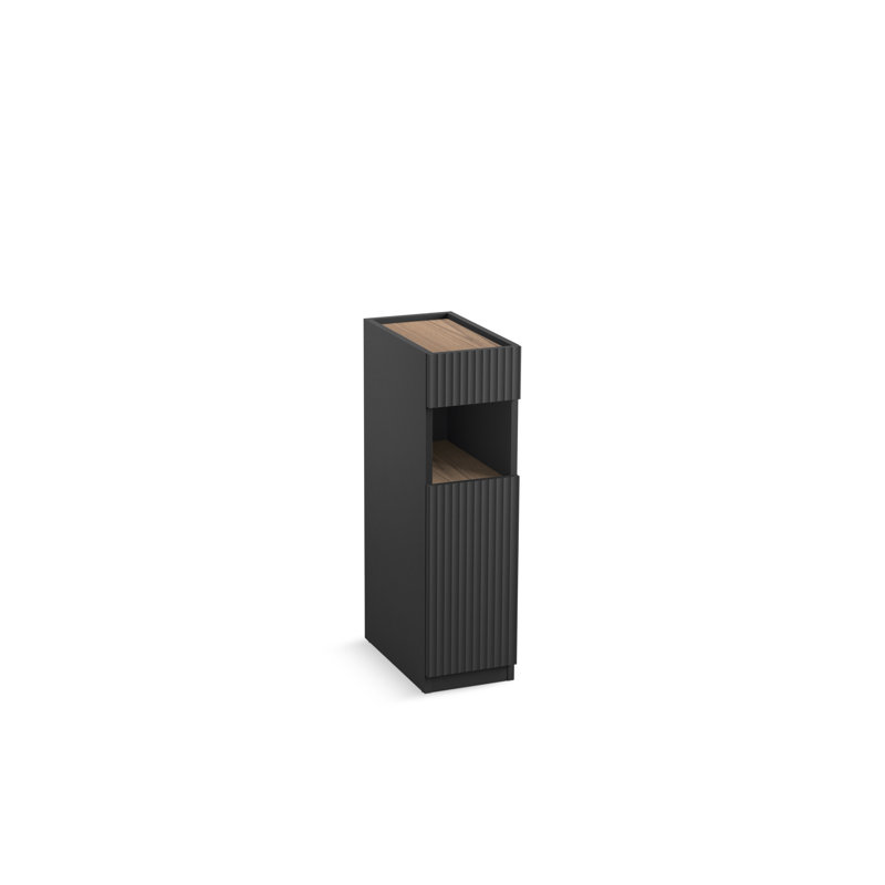 Spacity 10 In. X 35 In. Linen Tower, Dark Steel