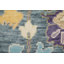 Karina Hand Knotted Wool Floral Area Rug in Blue/Beige-279911399