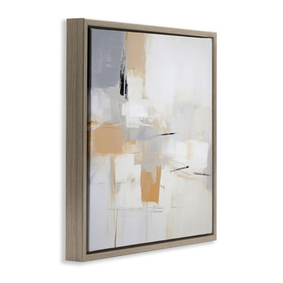 Cadre flottant jaune Visionary Abstract, design par Irena Orlov