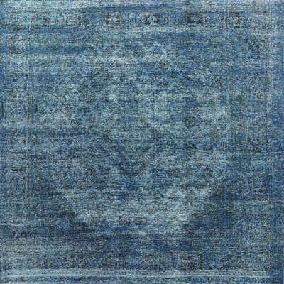 Tapis oriental bleu / gris