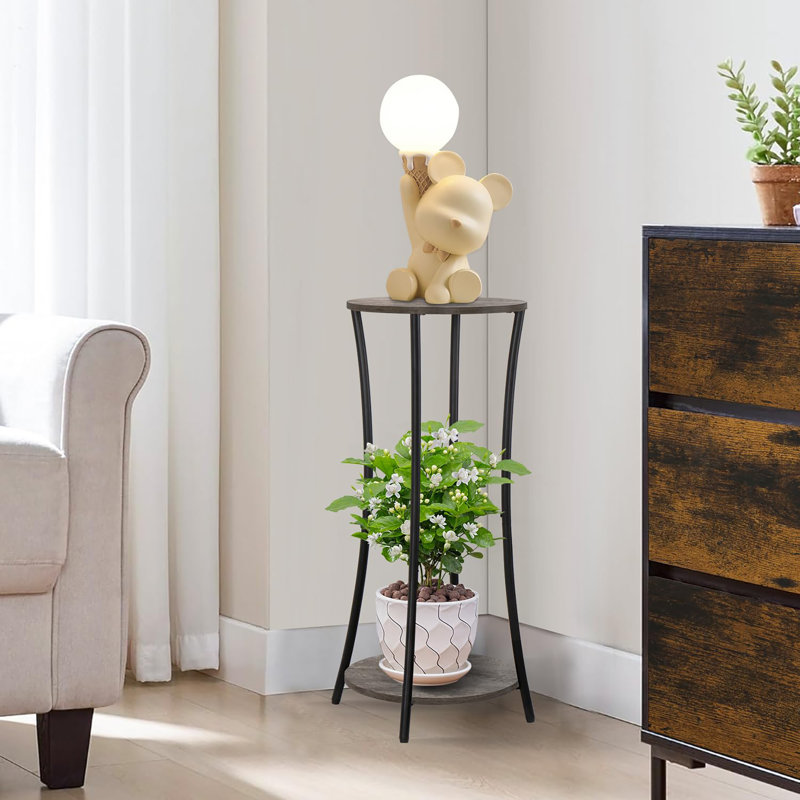 Support à pot rond, Gris
