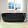 72'' x 35.375'' Freestanding Acrylic Double Ended Bathtub with Wide Rim,  - Available in Glossy White/Black, with 5 Finish Options for Trim
