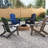  Cheryce HDPE Folding Adirondack Chair With Cup Holder-67149132