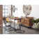 Aubrey Upholstered Counter Stool with Metal Frame