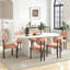 Ensemble de table de salle à manger ovale à double piédestal-220481294-220481287-220481281