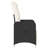 Vidaxl Reclining Garden Chair Black, Cream White-116120051-116120054