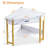 Corner Metal Base Writing Desk