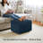 24.8" Corduroy Storage Ottoman With Flip-Top Lid, Upholstered Small Bench For Entryway, Bedroom, Or Living Room-836374833