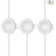 Inlight Plug-in 3000K LED Puck Lights, 3 Packs, Surface Mount Only, Pre-Wired