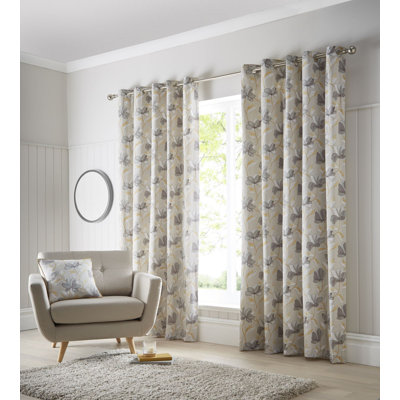Aaru Springfield Eyelet Curtains (Set of 2)