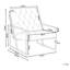Dann 69cm Wide Tufted Armchair-1702071394
