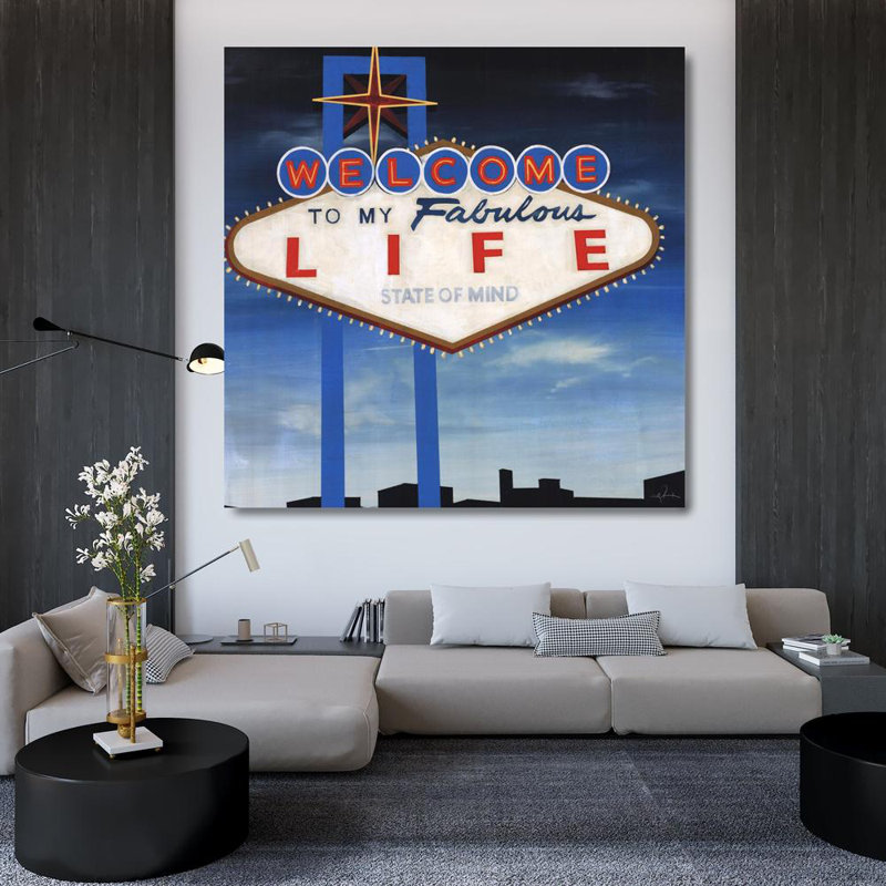 Welcome, 36" H x 36" W