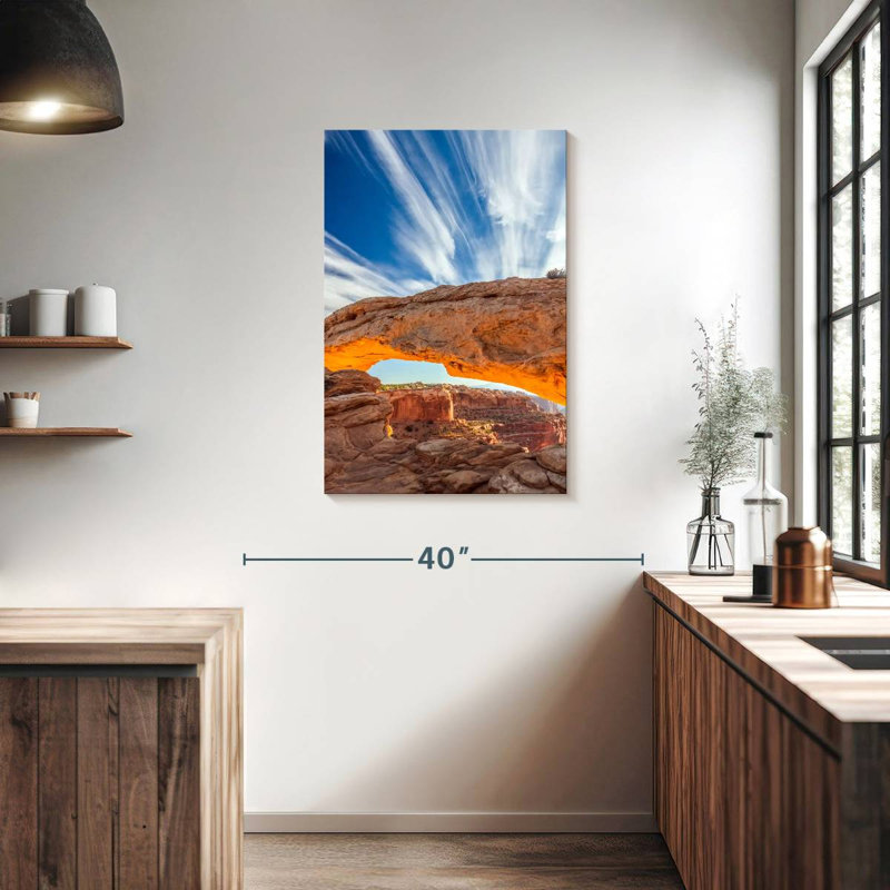 Alvord Mesa Arch Sunrise Glow, H 36 po x l 24 po