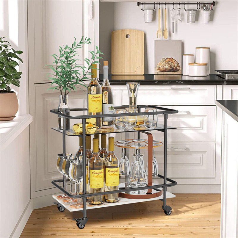 Daon Metal Bar Cart