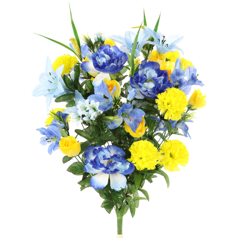 Buissons de fleurs artificielles