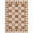Washable Jute Area Rug 8x10 – Modern Checkered, Non-Slip, Low Pile, No-outbuilding, Geometric Indoor Outdoor Carpet for Living Room, Bedroom, Patio – Farmhouse Accent