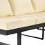 Ensemble de canapé modulaire d'extérieur Ensemble de conversation pour patio Ensemble de conversation pour terrasse avec sièges inclinables réglables pour la cour, le bord de la piscine et le balcon, beige