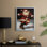 «Christmas Holiday Art», série 2, reproduction encadrée CLXI - bois massif