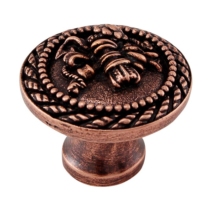 Sforza Mushroom Knob, Antique Copper