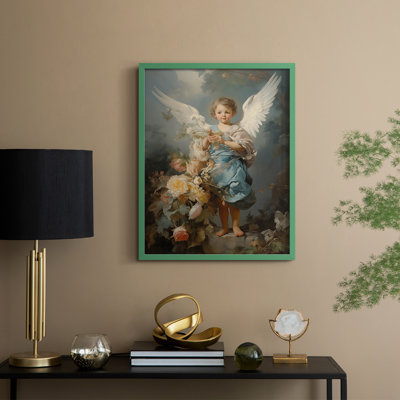 «Religious Series CDxxxxxx», reproduction encadrée - bois massif