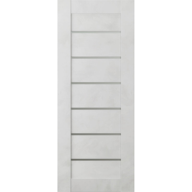 Dalle de porte intérieure en bois manufacturé et en verre givré Avon 07 02, 35,875 po x 79,37 po, Pacane
