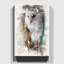 Barn Owl Painting on Canvas - Wrapped Canvas-35553805