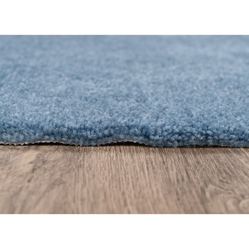 Tapis pour salle de bain en nylon avec envers antidérapant, L 60 po x L 108 po, Bleu